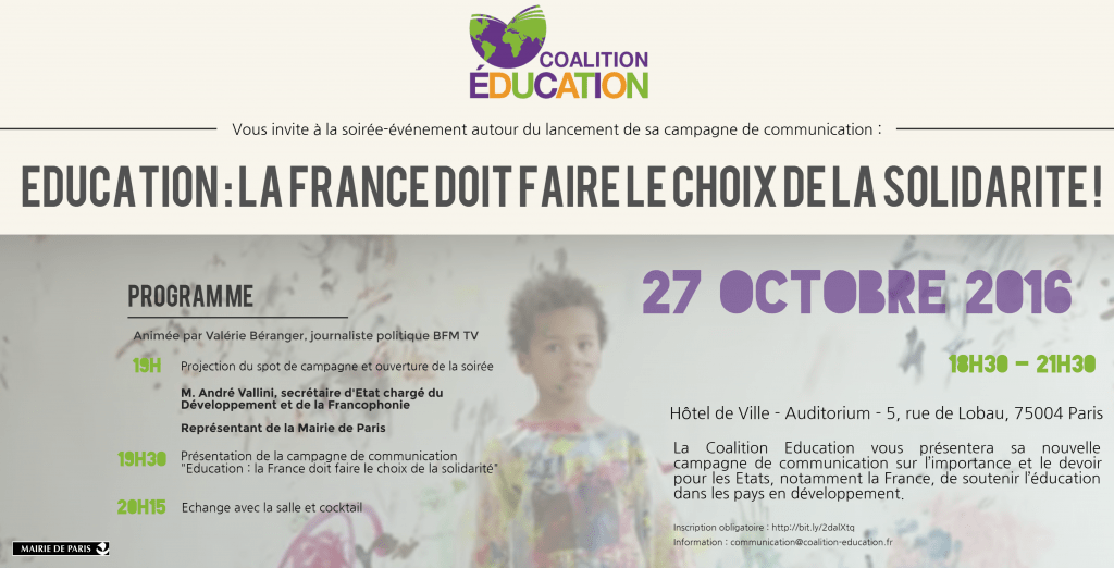 Soirée "Education : la France doit faire le choix de la solidarité" Soirée "Education : la France doit faire le choix de la solidarité"