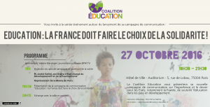 Soirée "Education : la France doit faire le choix de la solidarité"