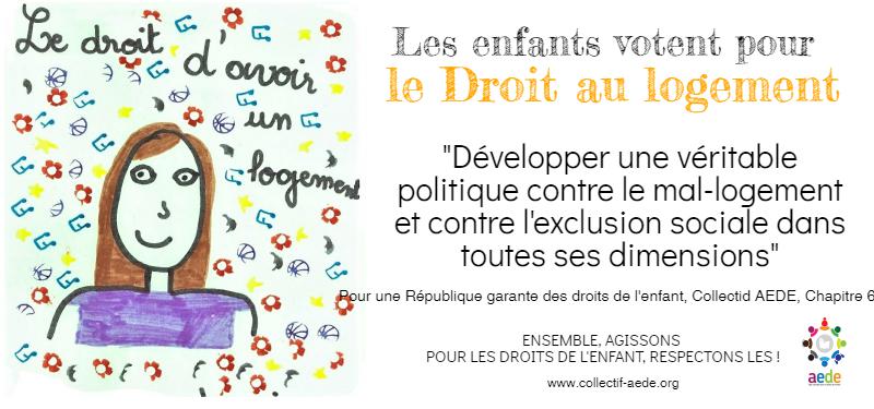 1 mois 1 droit : le droit au logement des enfants 1 mois 1 droit : le droit au logement des enfants