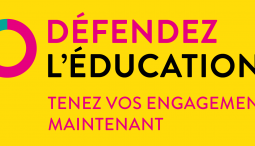 Education : appelons les gouvernements à tenir leurs engagements !