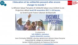 L'éducation et les solidarités peuvent-elles encore changer le monde ?