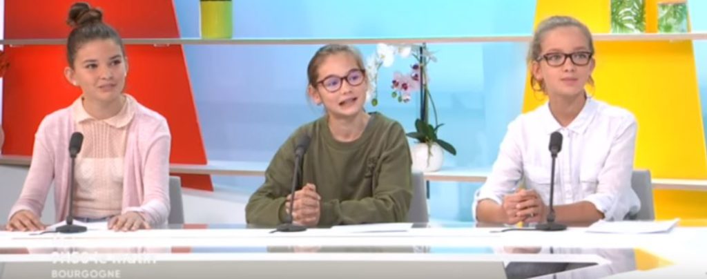 Télé : trois collégiennes témoignent de leur engagement pour la Rentrée Solidaire