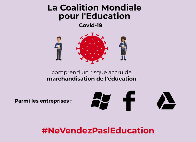 Attention : risque majeur de privatisation de l’éducation mondiale !