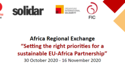 Échange Régional Africain, Vers un partenariat UE-Afrique durable Octobre - Novembre 2020