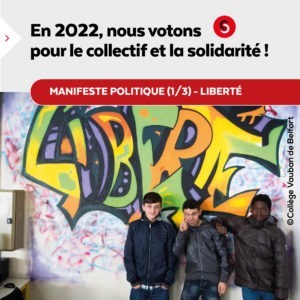 MANIFESTE POLITIQUE (3/3) - FRATERNITÉ : Solidarité + Laïcité = Fraternité !