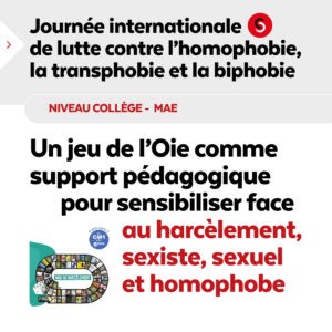 Homophobie, transphobie, biphobie : luttons contre toutes les discriminations !