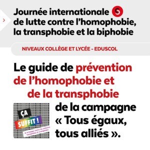 Homophobie, transphobie, biphobie : luttons contre toutes les discriminations !