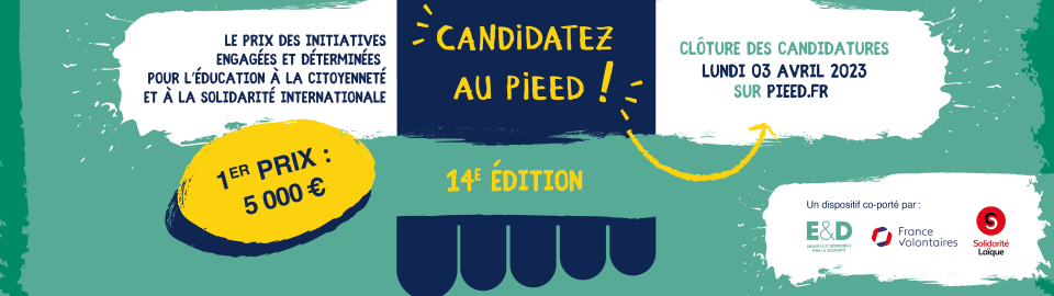 PIEED - Soutenons les jeunes engagés dans des projets citoyens et solidaires ! PIEED 2023