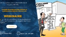 Non à la privatisation et la marchandisation de l'éducation pour une meilleure effectivité des droits