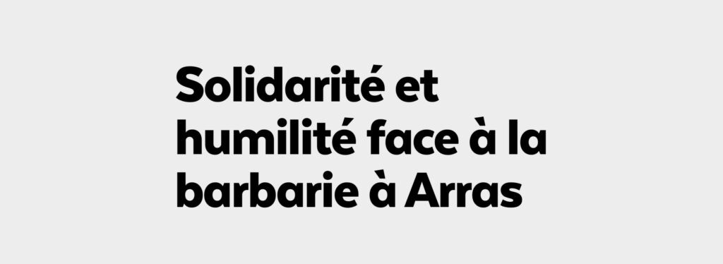 [Communiqué] Assassinat de Dominique Bernard à Arras