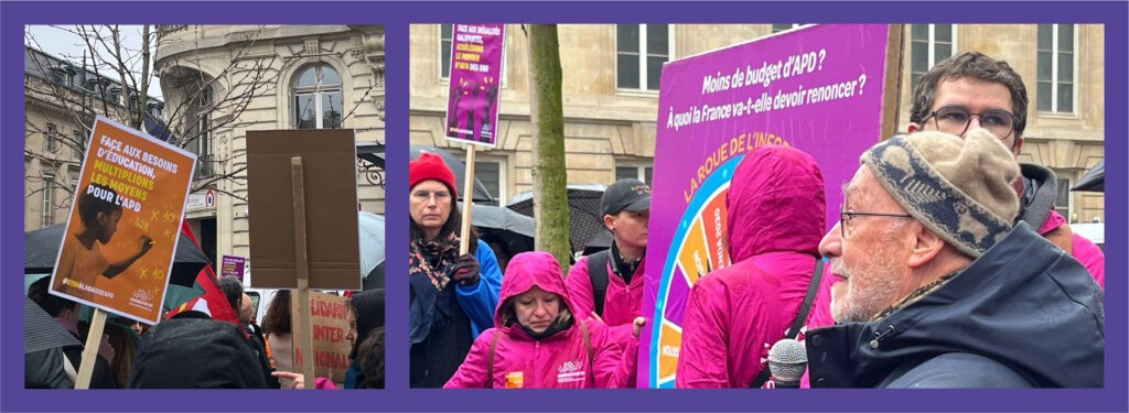 Stop à la baisse de l’APD ! Non au repli sur soi ! Stop à la baisse de l'APD