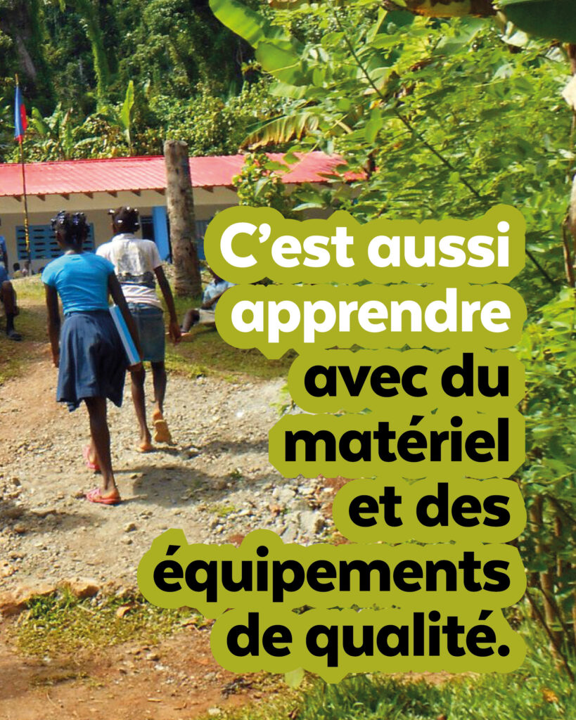 L'éducation, c'est aussi être bien équipé !