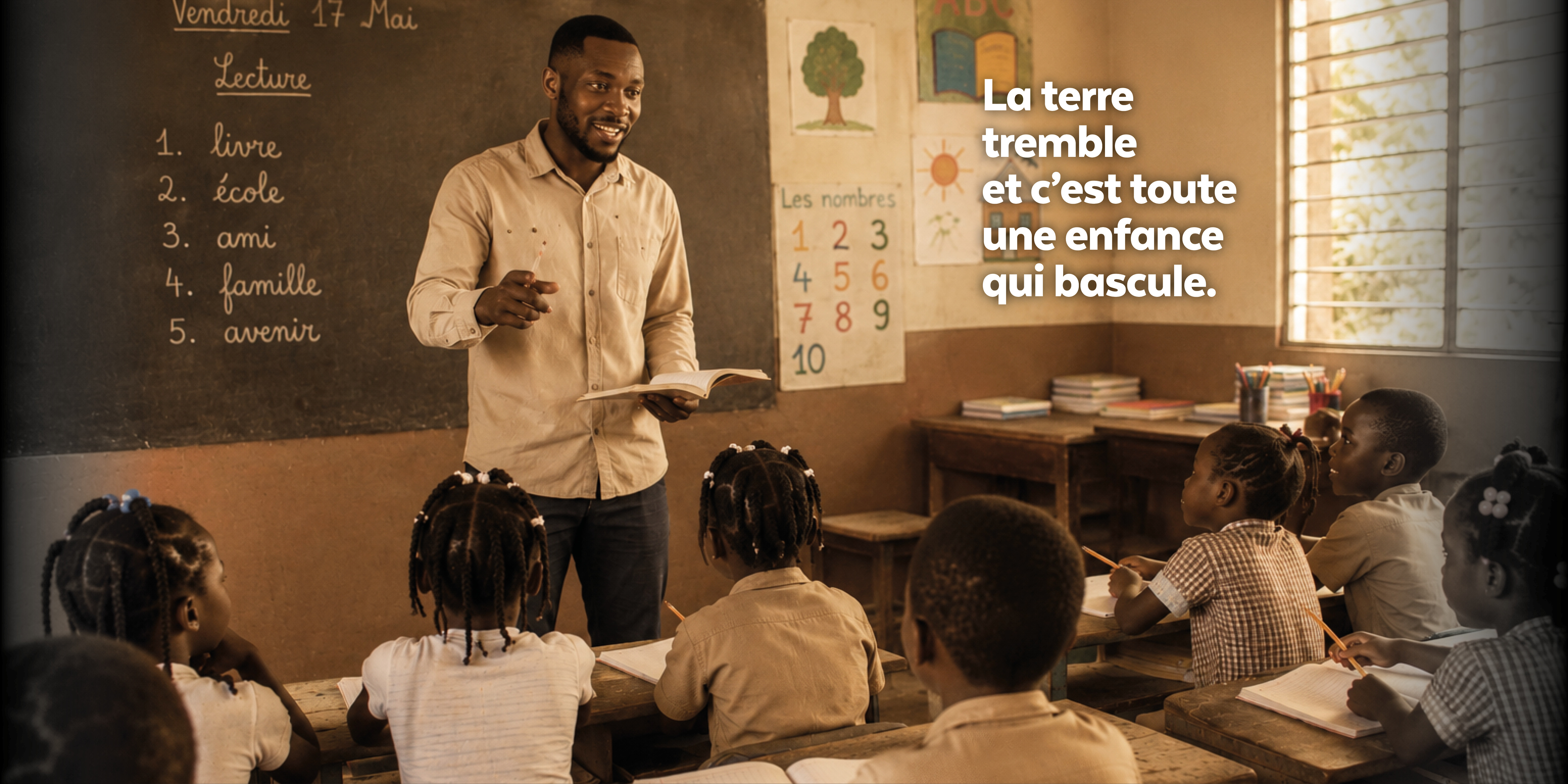La terre tremble et c'est toute une enfance qui bascule.